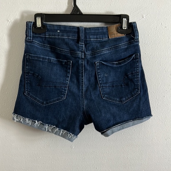 Used Dark Blue Super Hi-Rise Shorties Size 2 - Picture 2 of 5